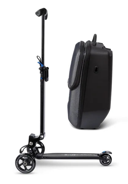 Micromobility micro luggage 4.0 scootcase - Valise trottinette - vue de la trottinette et de la valise détachées