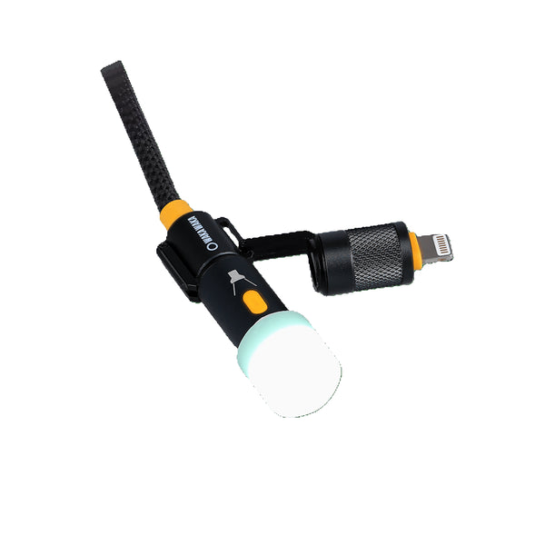 Câble multi-connecteurs Waka Waka Connect – Gros plan du connecteur lampe de poche