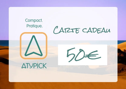 Carte cadeau Atypick de 50 euros