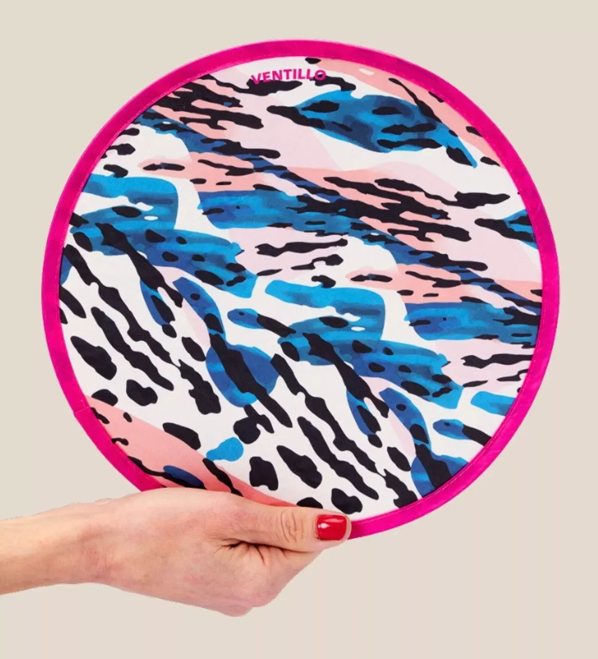 Eventail frisbee motif Zebra de Ventillo