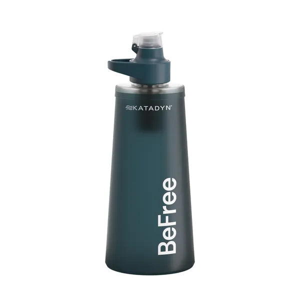 Gourde compressible et ultralégère 1l bleue de Katadyn - vue d'ensemble de la gourde