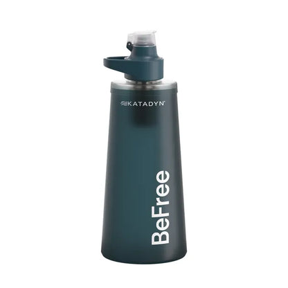 Gourde compressible et ultralégère 1l bleue de Katadyn - vue d'ensemble de la gourde