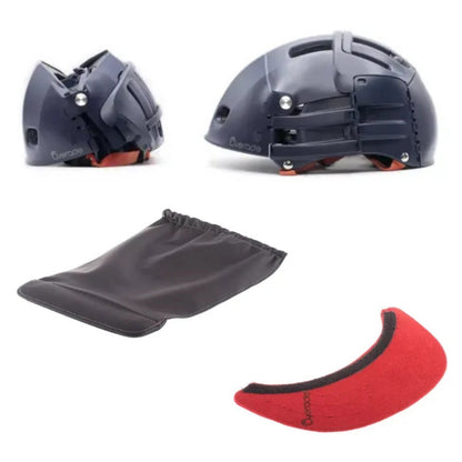 Kit casque pliable bleu marine