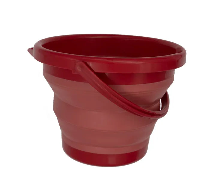 Set de jouets de plage 7-en-1 Schildkröt, version rose – vue du seau déplié