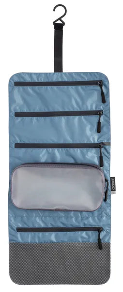 Trousse de toilette accrochable Cocoon – bleu – vue dépliée